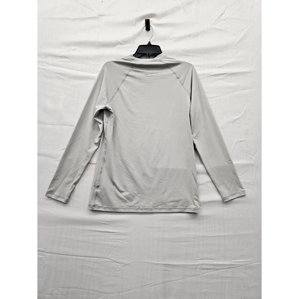 Goodfellow & Co Mens Long Sleeve‎ Rash Guard Light Gray Slim Fit Small NWT